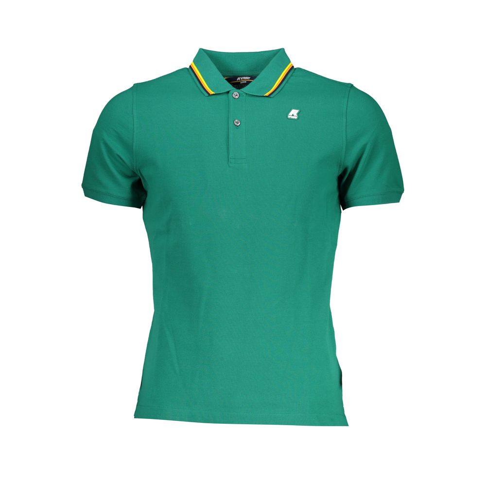 Polo en coton vert K-WAY