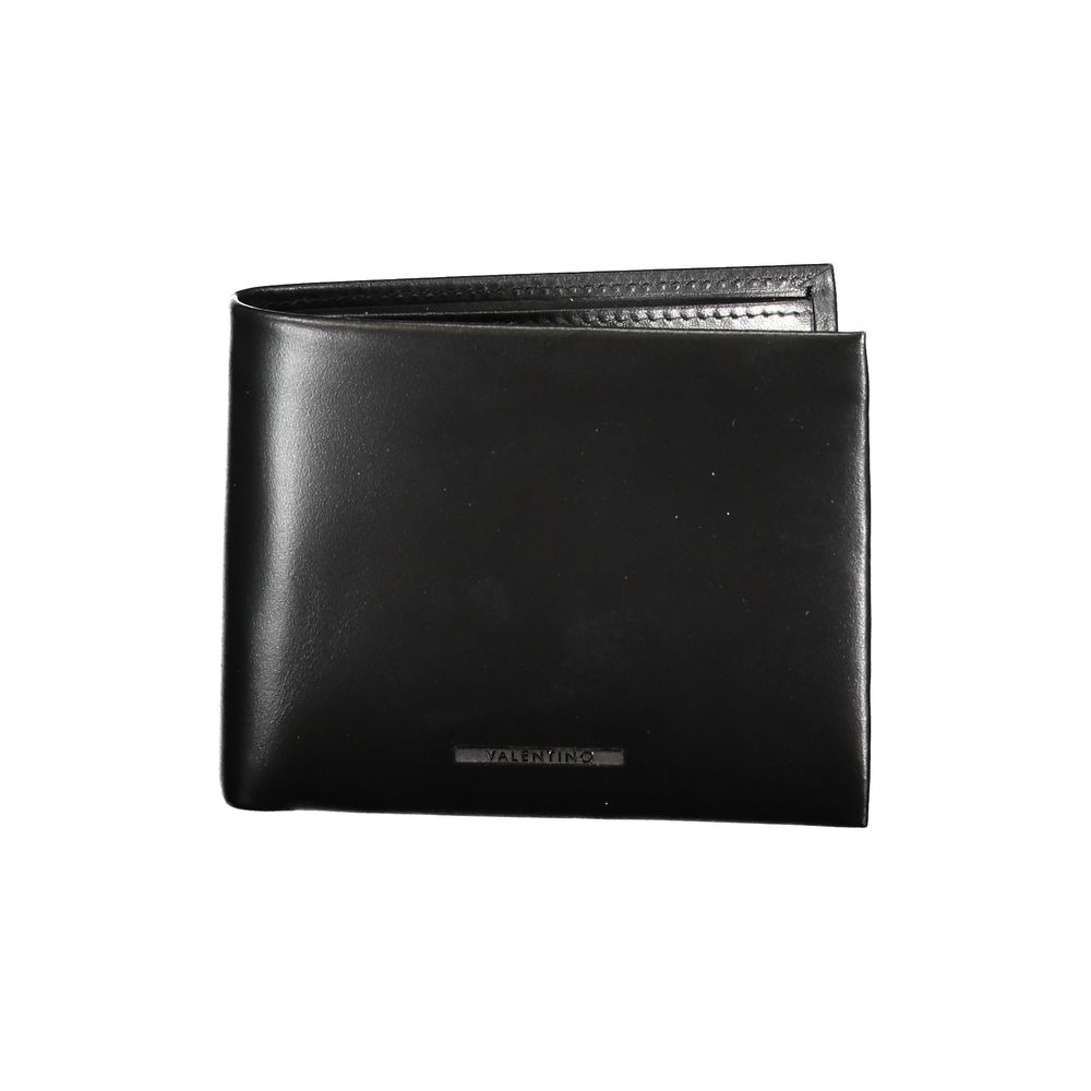Portefeuille en cuir noir Mario Valentino