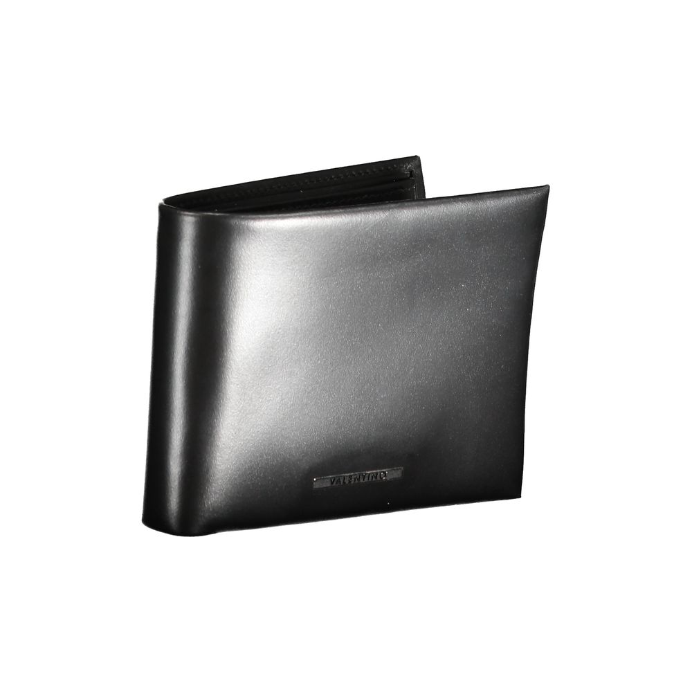 Portefeuille en cuir noir Mario Valentino