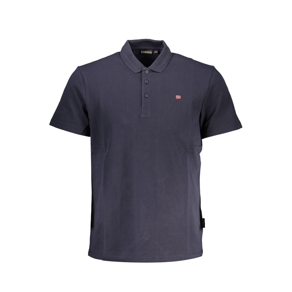 Polo Napapijri Bleu Coton Homme