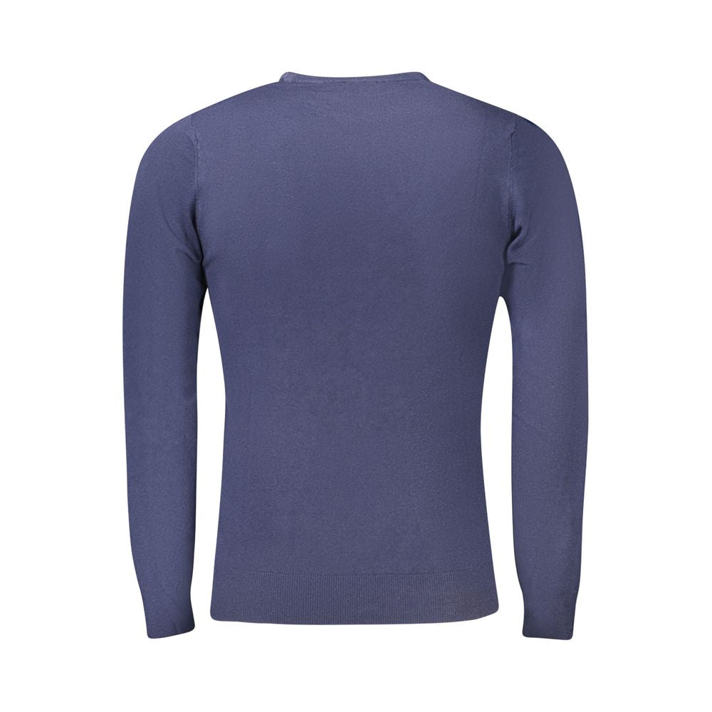 Cavalli Class Blue Viscose Men Sweater by Cavalli Class