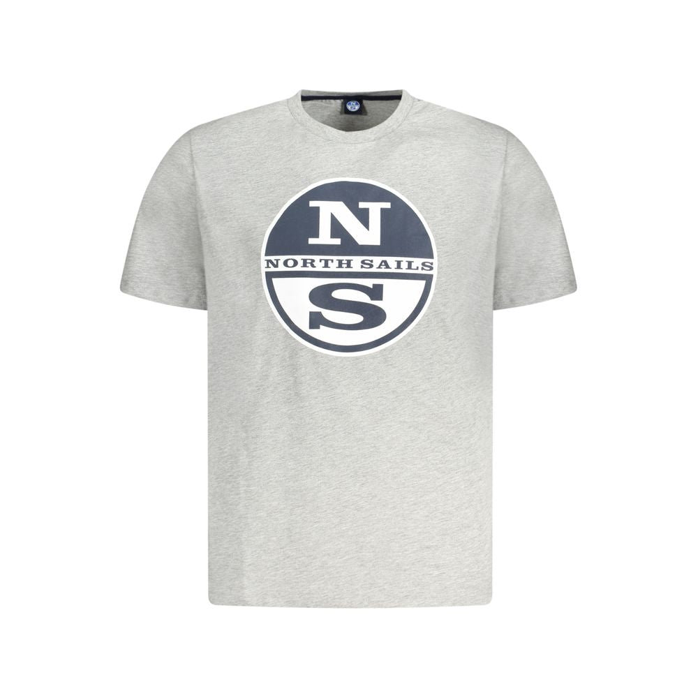 North Sails Brown Cotton Men T-Shirt by North Sails