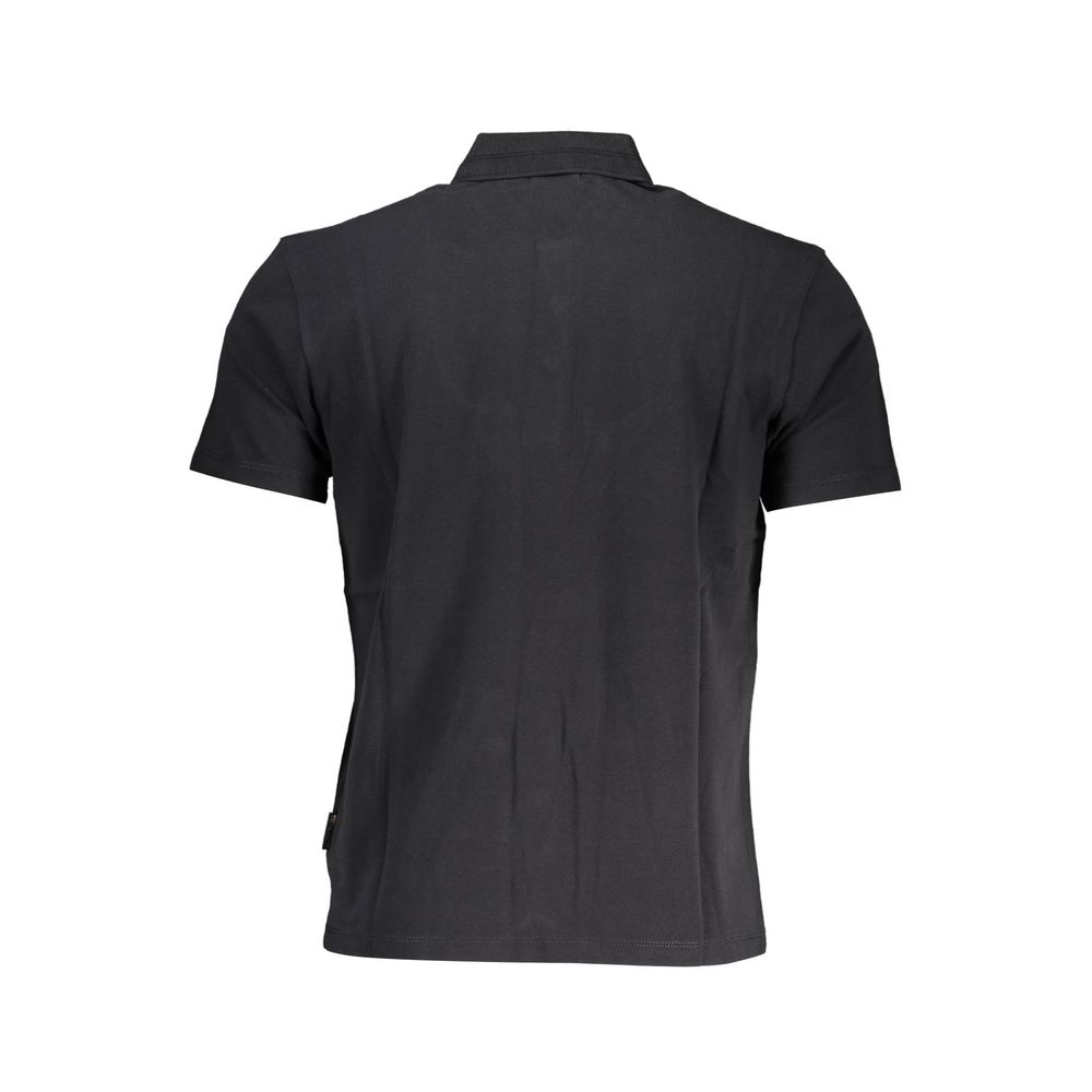 Polo Napapijri en coton noir pour homme