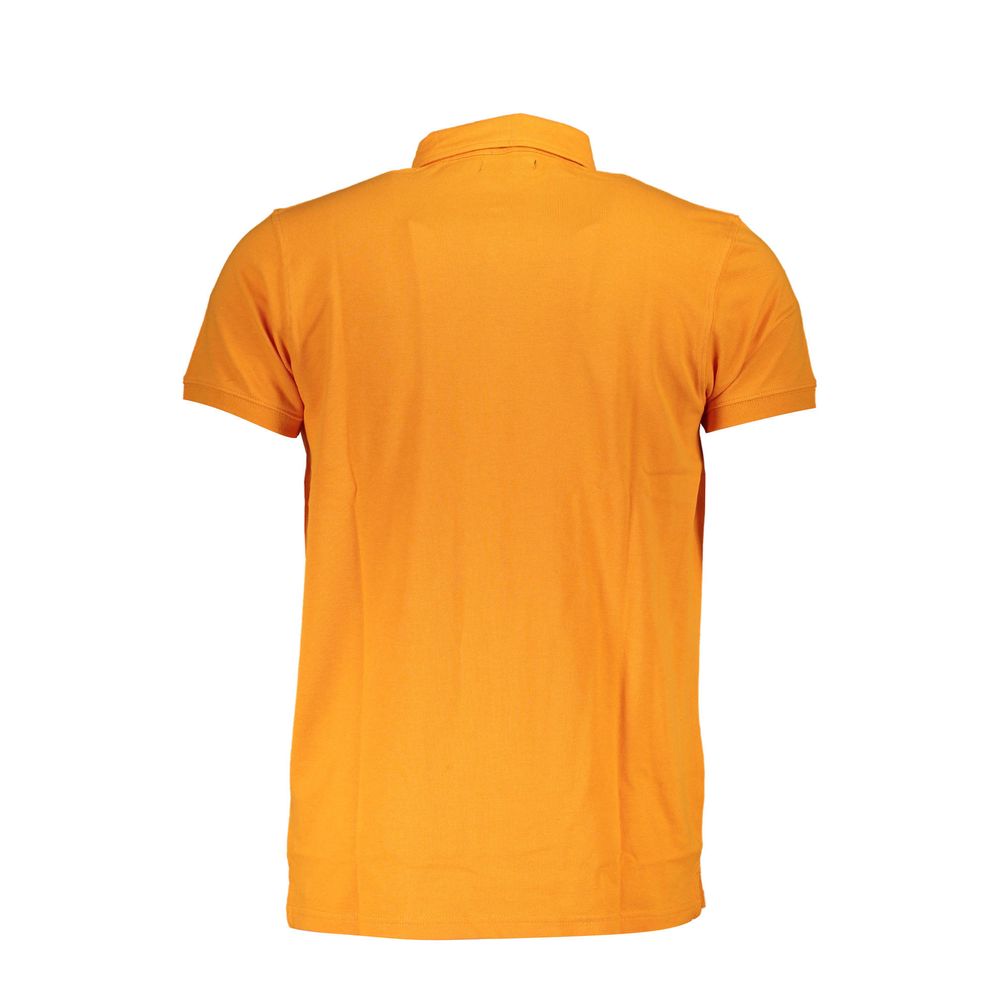 Polo Cavalli Class en coton orange pour homme