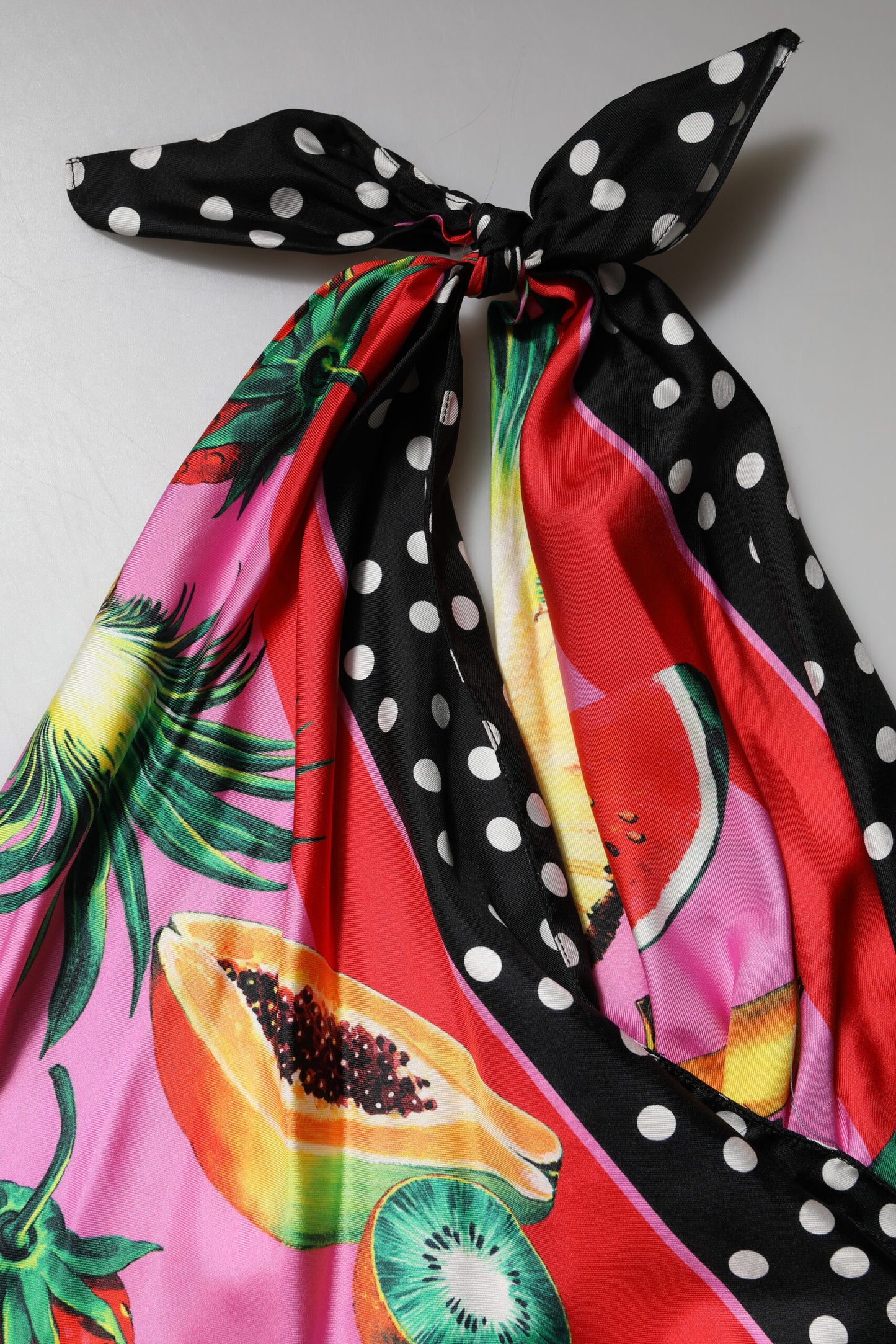 Dolce & Gabbana Multicolor Halter Party Evening Cropped Top by Dolce & Gabbana