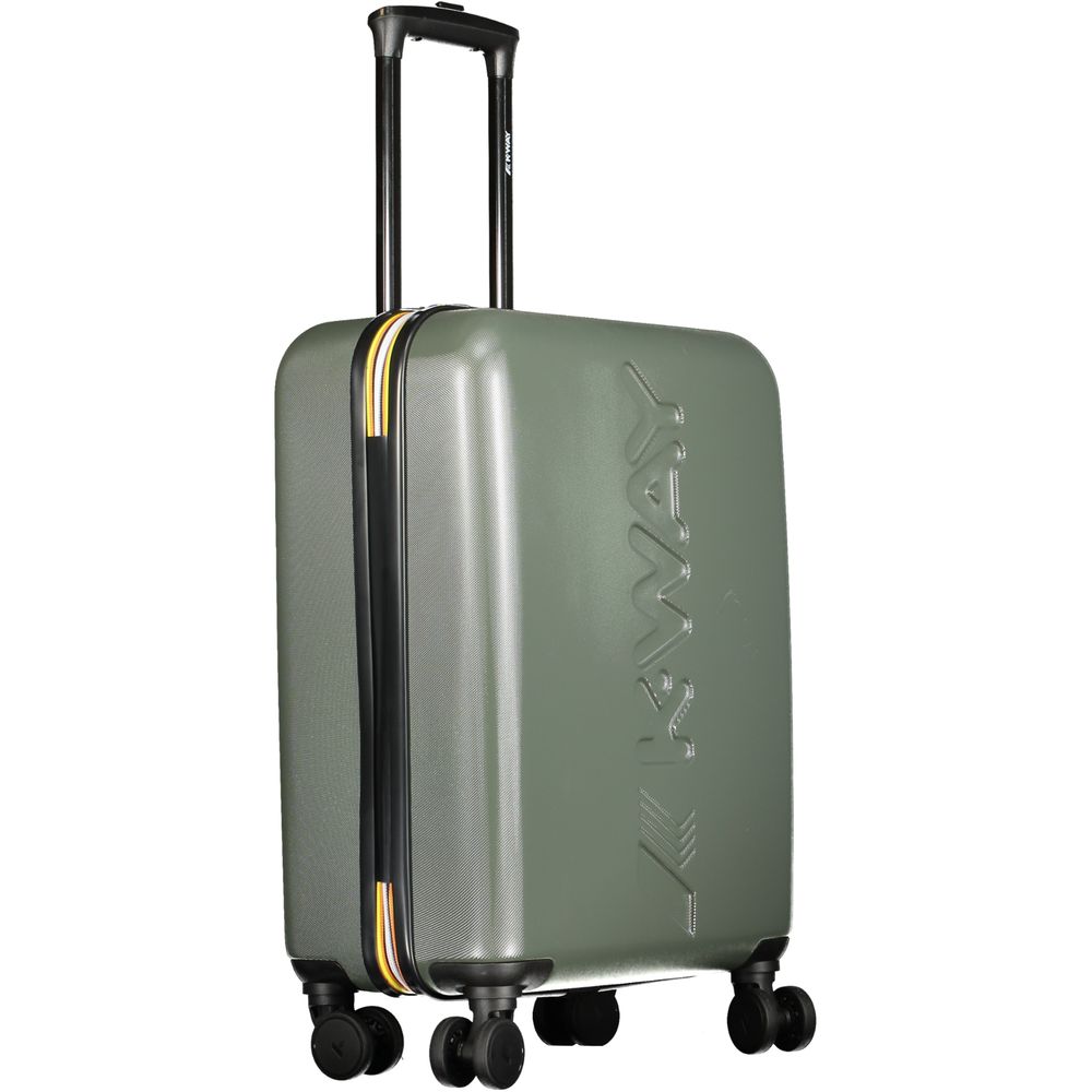 Valise de voyage K-WAY en plastique vert pour homme