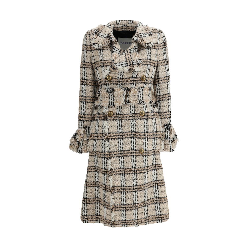 Manteau en boucle à carreaux Burberry