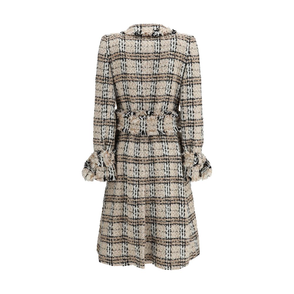 Manteau en boucle à carreaux Burberry
