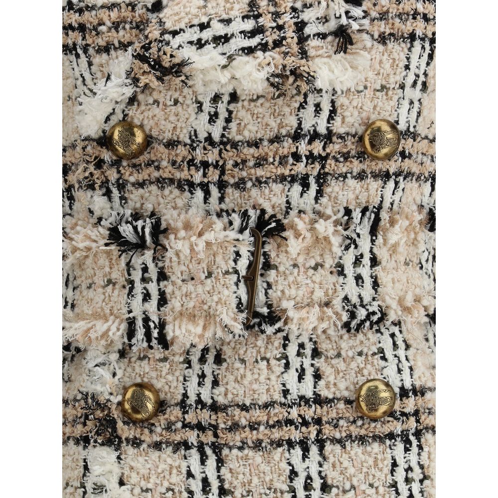 Manteau en boucle à carreaux Burberry