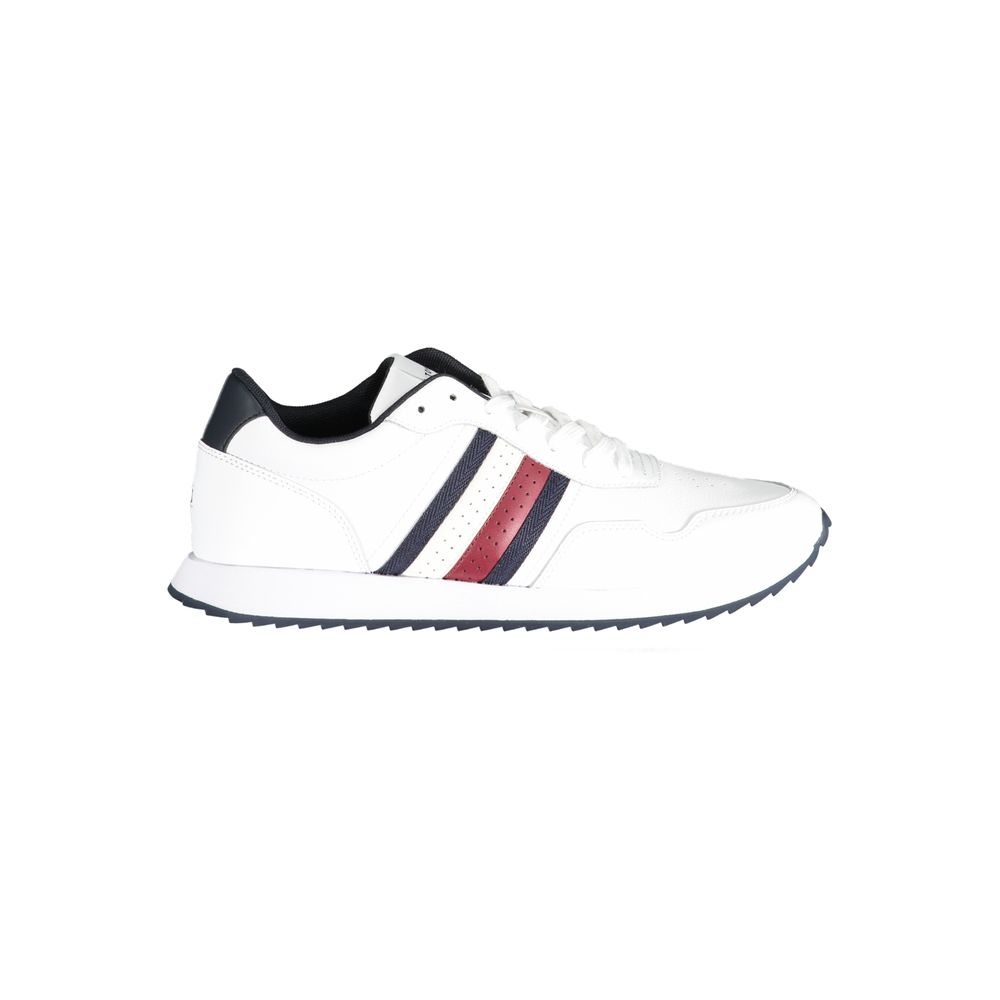 Tommy Hilfiger White Polyester Sneaker by Tommy Hilfiger