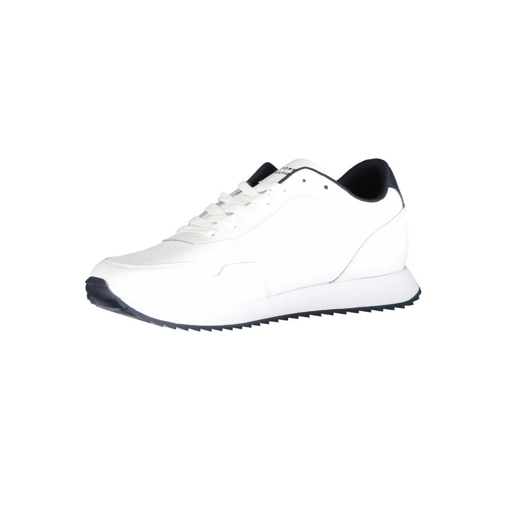 Tommy Hilfiger White Polyester Sneaker by Tommy Hilfiger