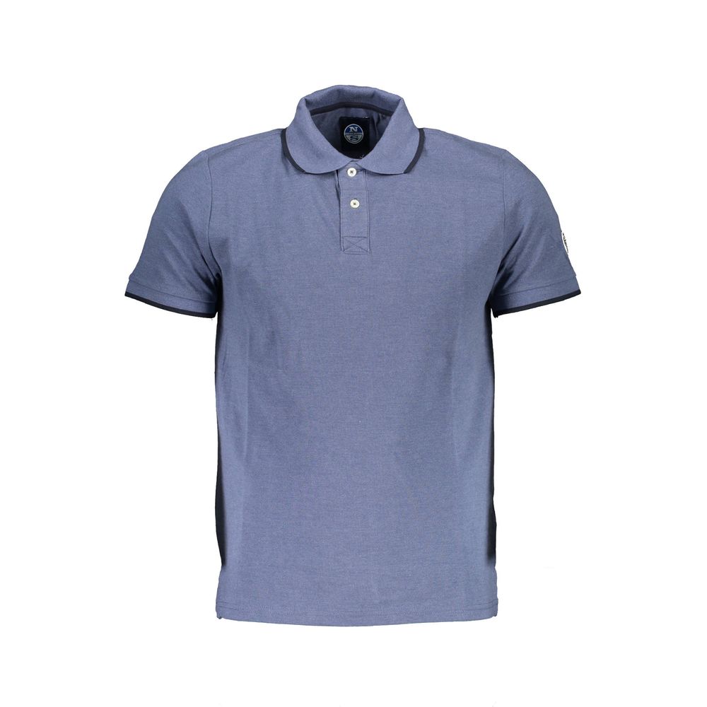 Polo North Sails bleu en coton pour homme