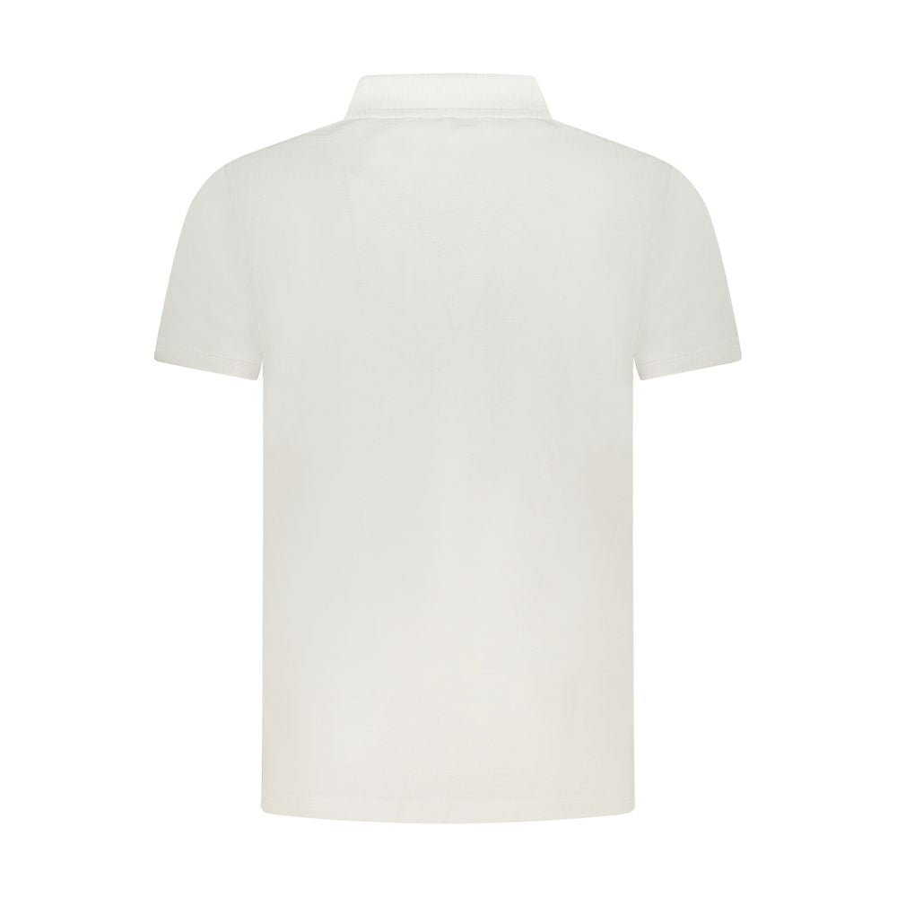 Cavalli Class White Cotton Men Polo Shirt by Cavalli Class