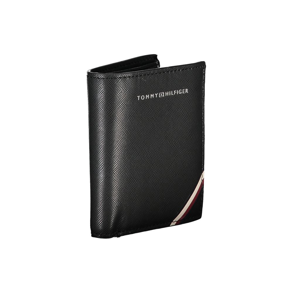 Portefeuille homme en cuir noir Tommy Hilfiger