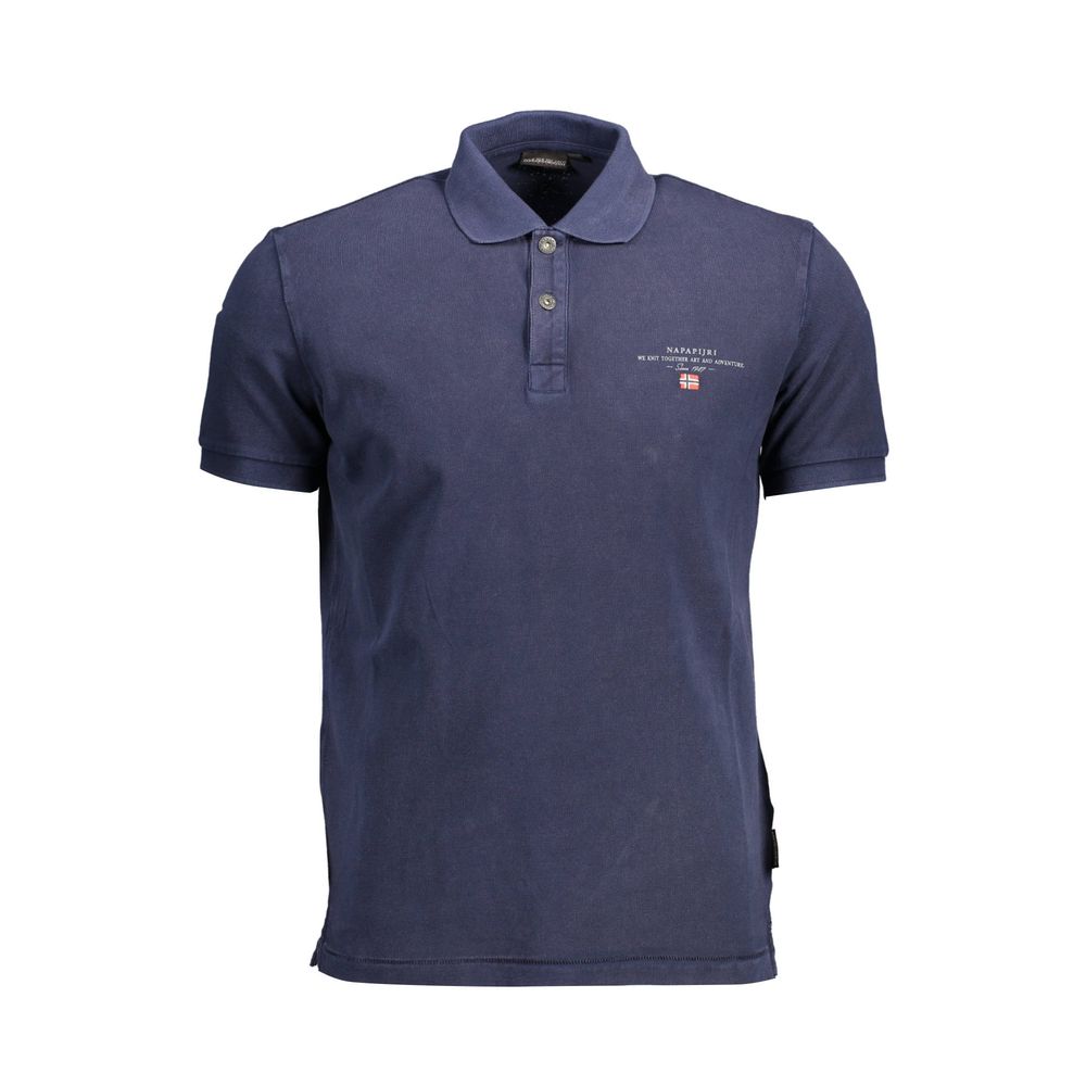 Polo Napapijri Bleu Coton Homme