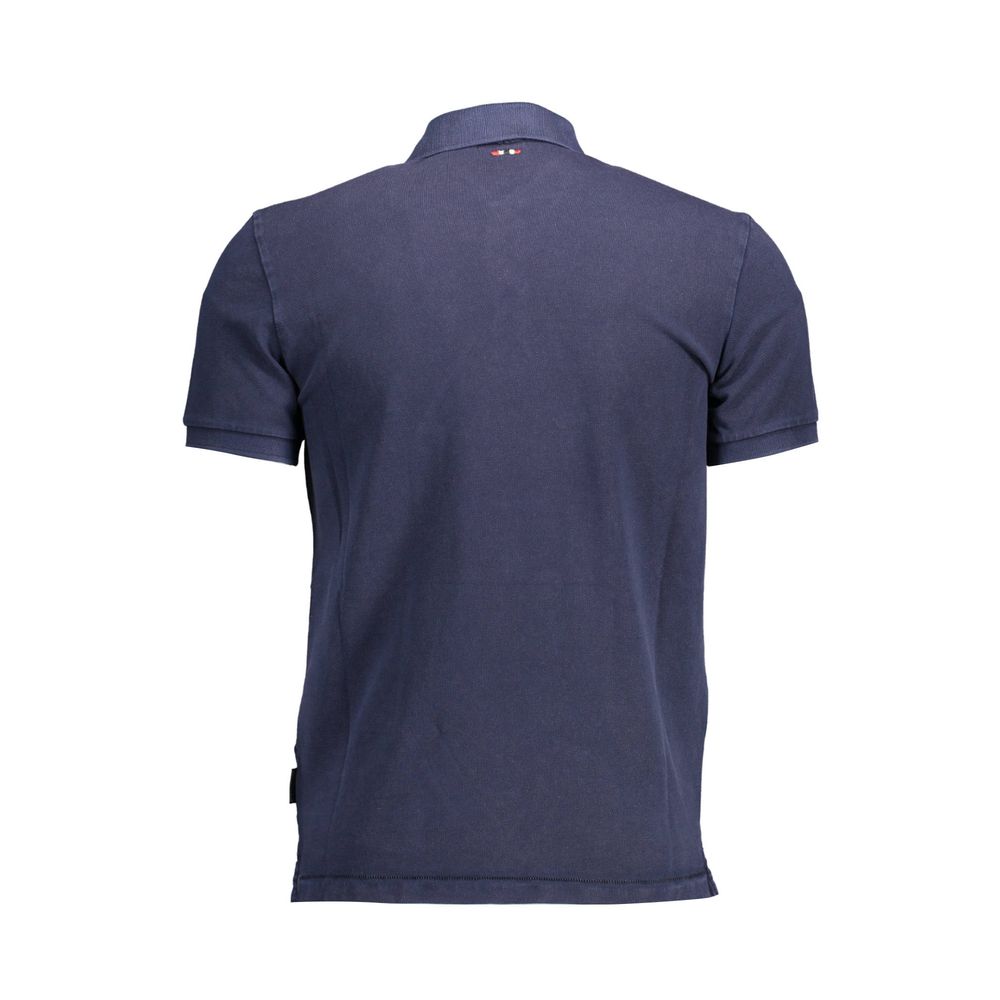 Polo Napapijri Bleu Coton Homme