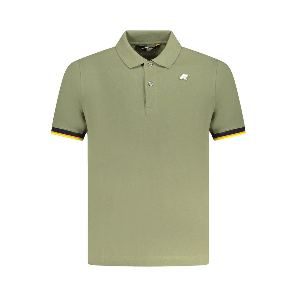Polo en coton vert K-WAY