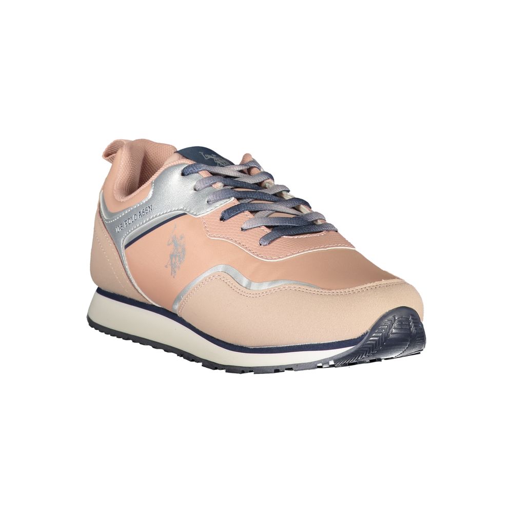 U.S. POLO ASSN. Pink Polyester Sneaker by U.S. POLO ASSN.