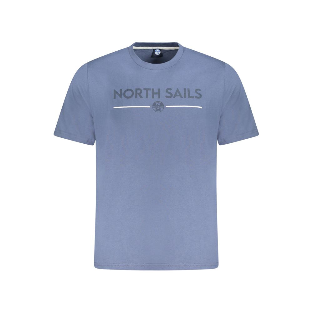 North Sails Blue Cotton Men T-Shirt by North Sails