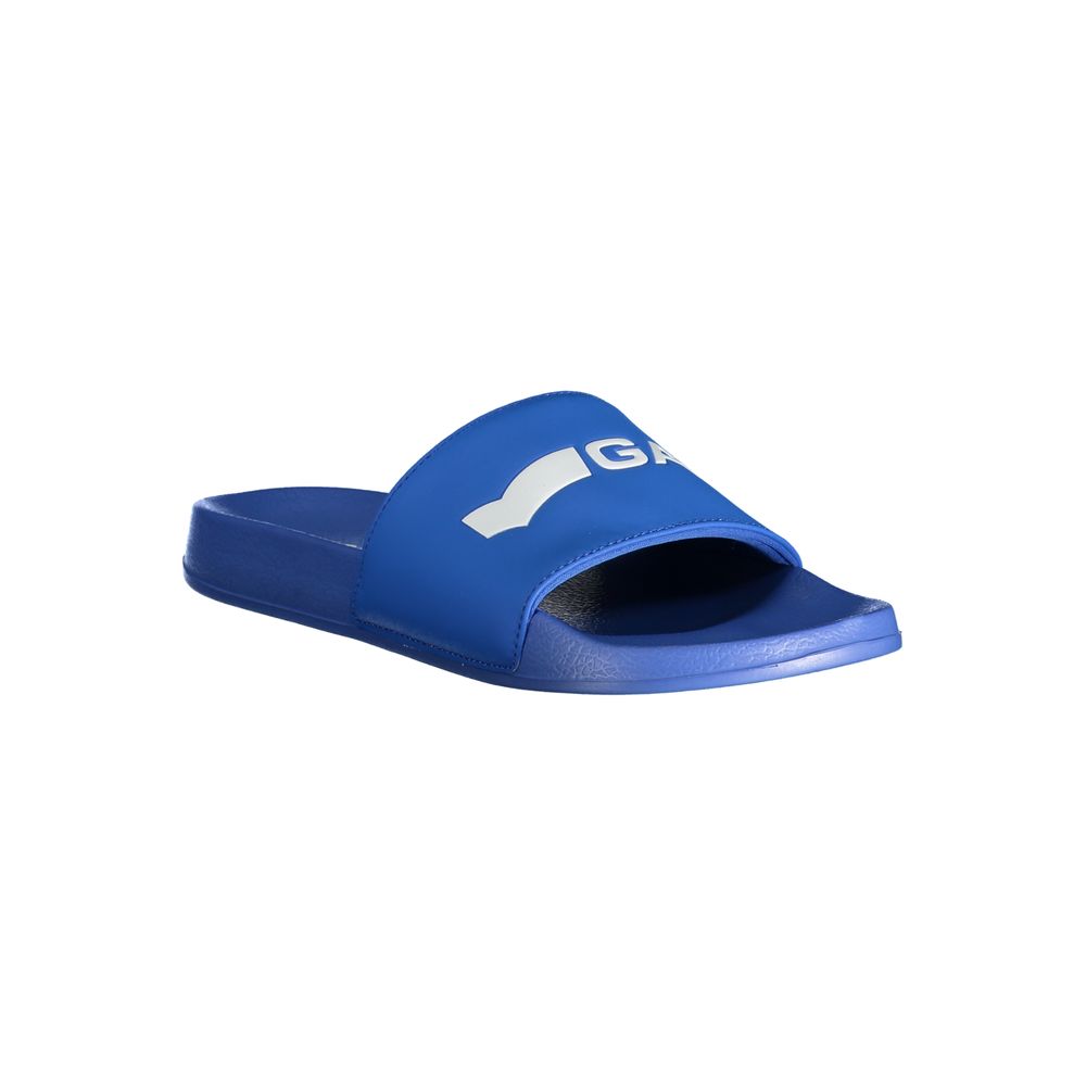 Sandale homme en polyester bleu gaz