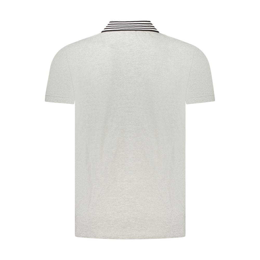 Polo en coton gris Cavalli Class