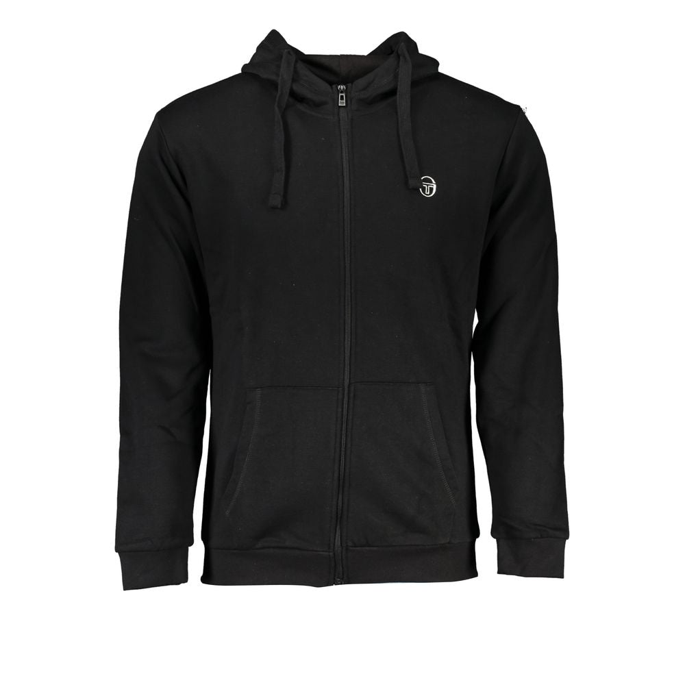 Sergio Tacchini Black Cotton Sweater by Sergio Tacchini