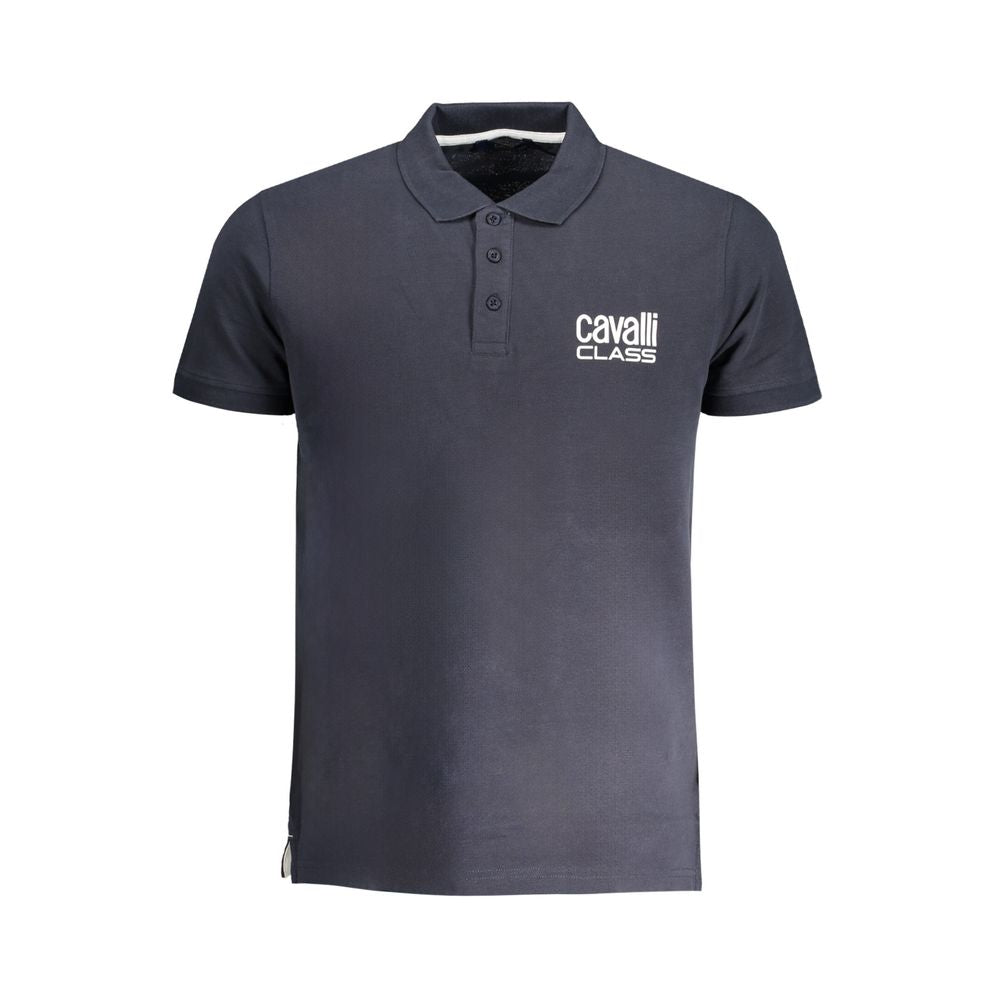 Polo en coton bleu Cavalli Class
