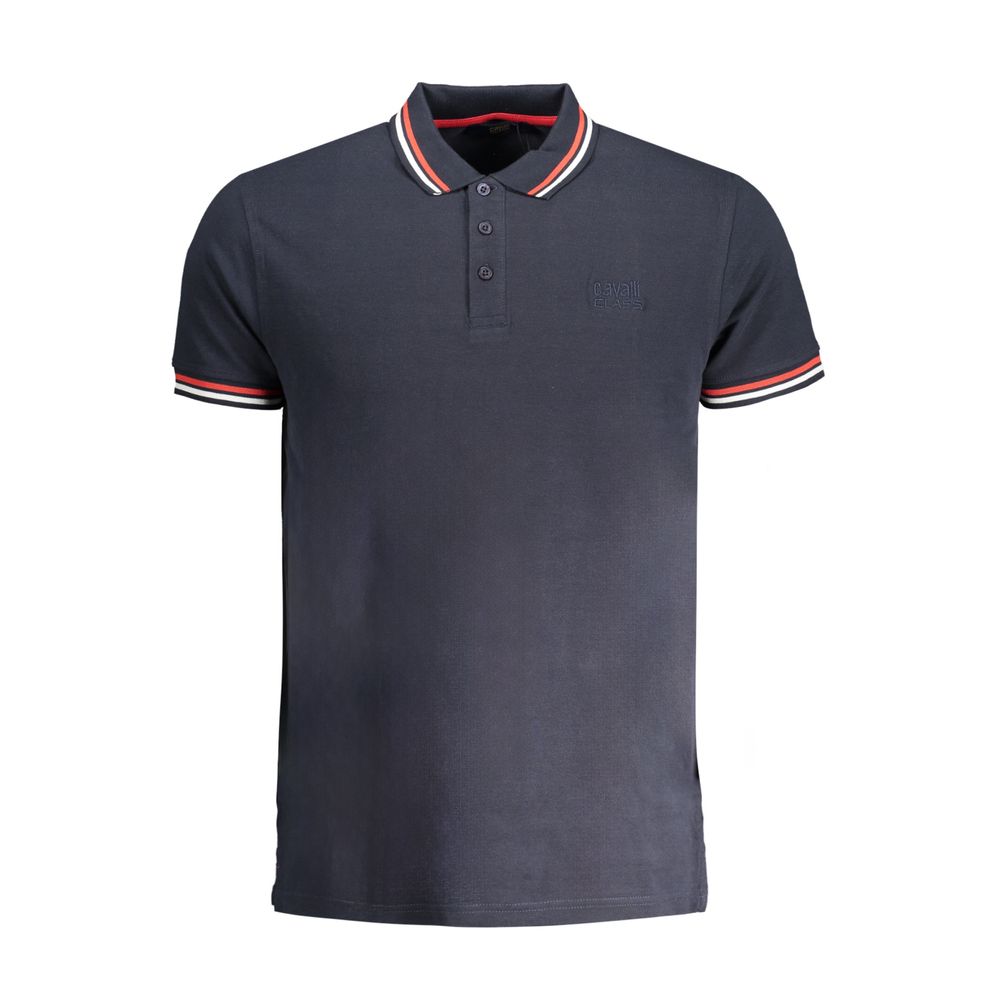 Polo en coton bleu Cavalli Class