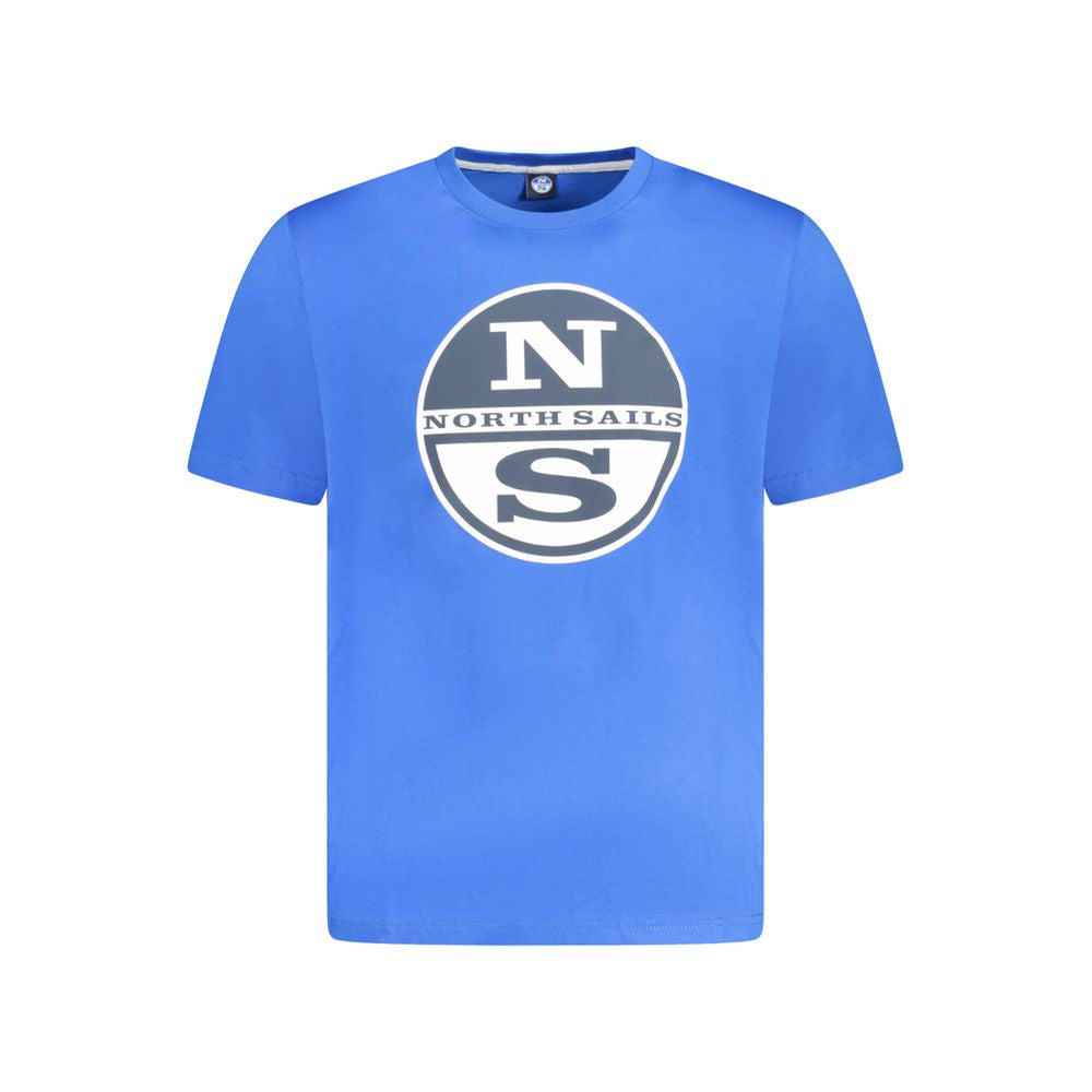 North Sails Blue Cotton Men T-Shirt by North Sails