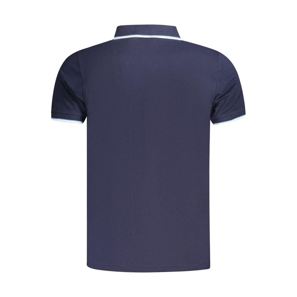 Polo bleu en coton pour homme, Norvège 1963