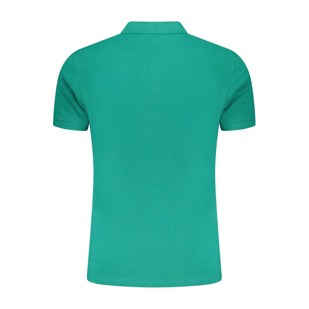 Polo Cavalli Class en coton vert pour homme