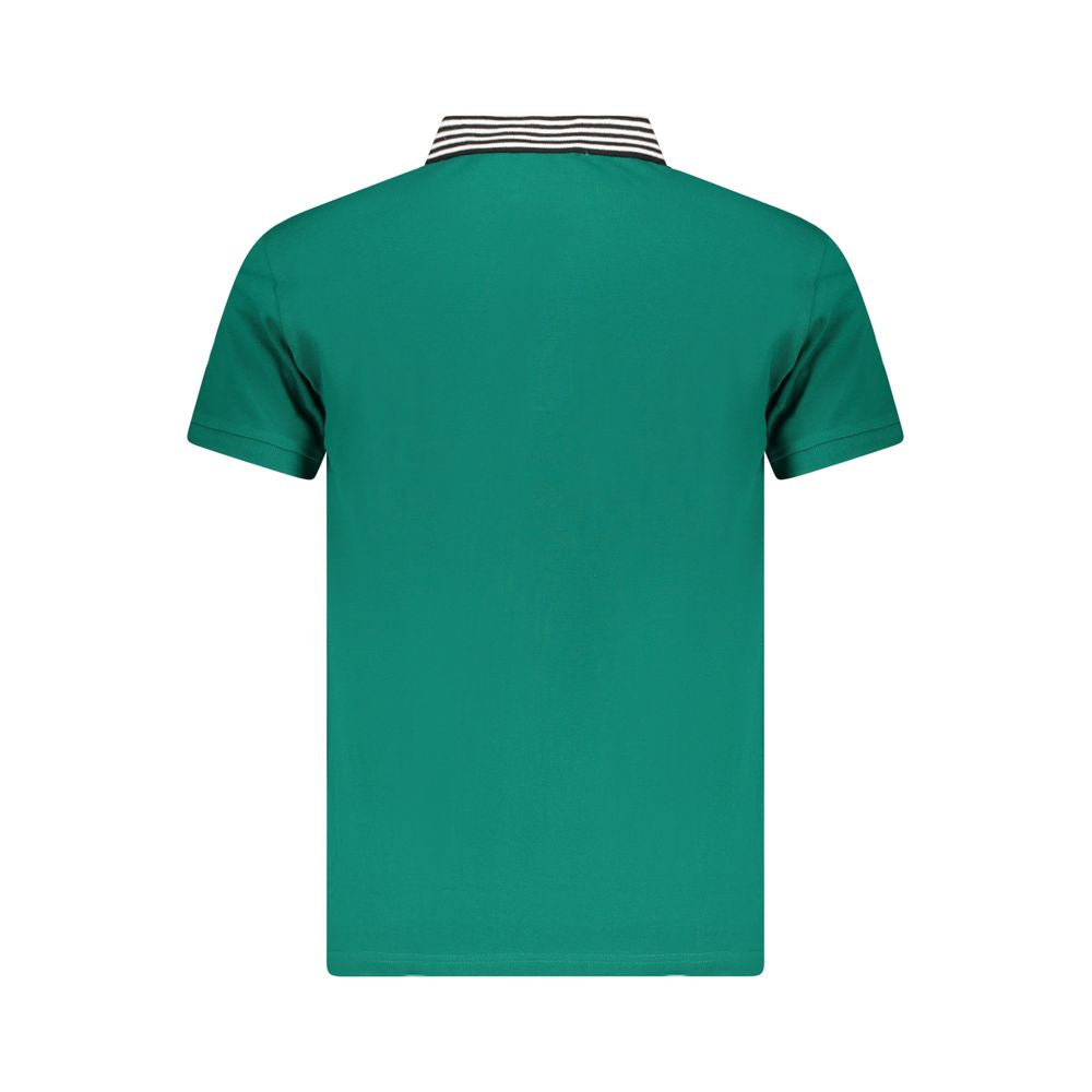 Polo Cavalli Class en coton vert pour homme