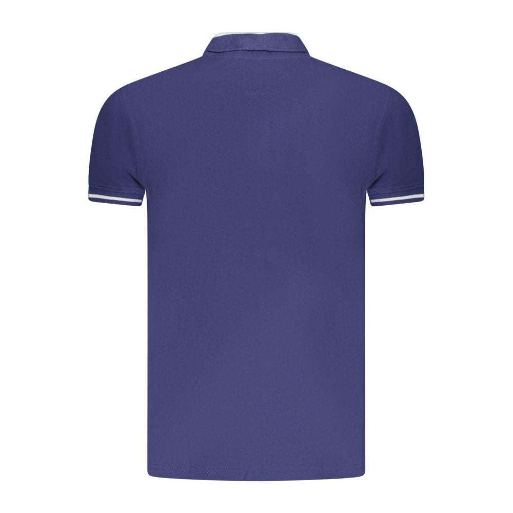 Polo Cavalli Class en coton bleu pour homme