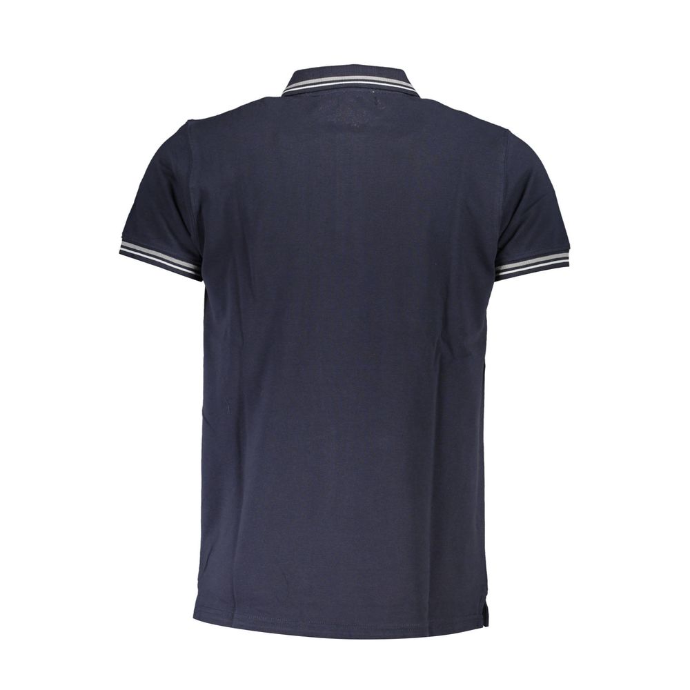 Polo Cavalli Class en coton bleu pour homme