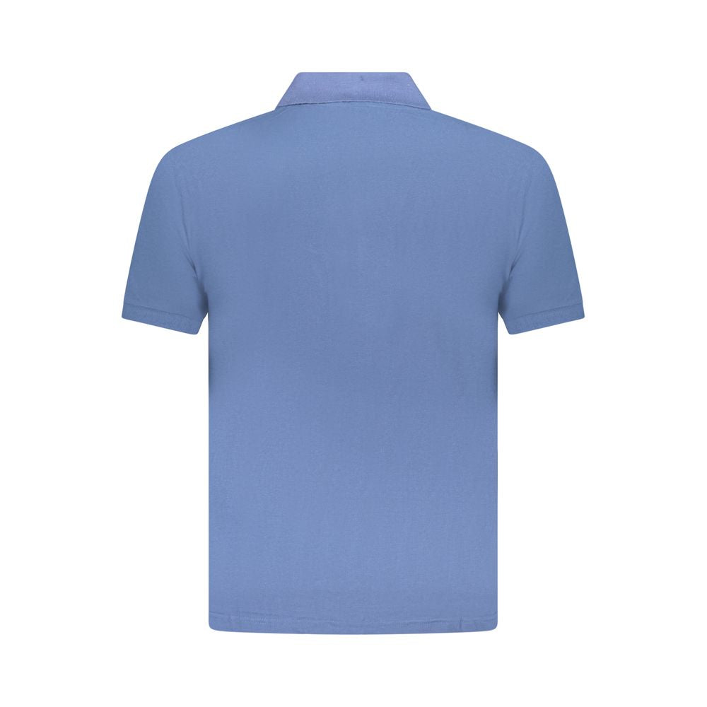 US Grand Polo Blue Cotton Men Polo Shirt