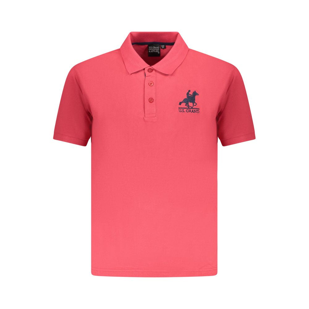 Polo US Grand Polo rouge en coton pour homme