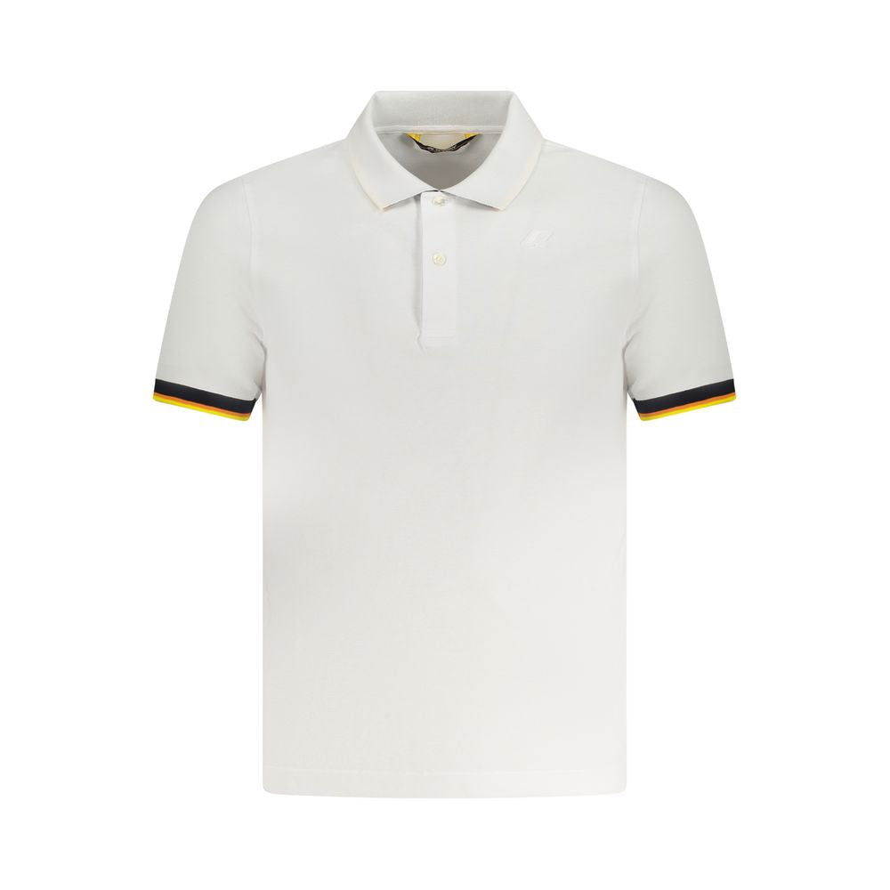 Polo en coton blanc K-WAY