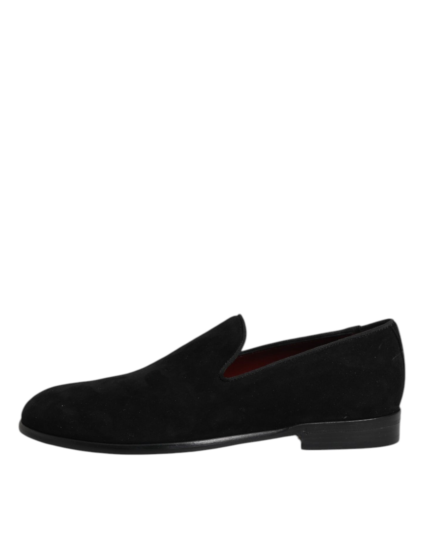 Mocassins à enfiler en daim noir Dolce & Gabbana, chaussures habillées