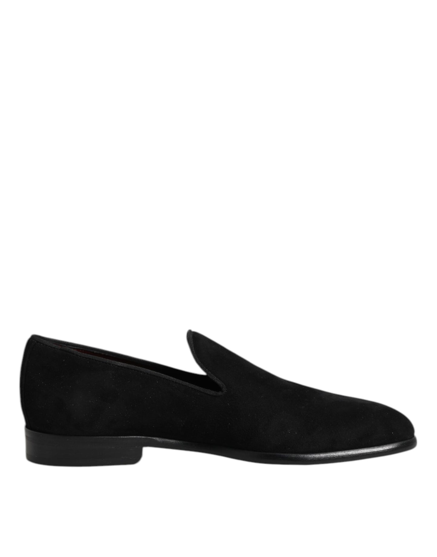 Mocassins à enfiler en daim noir Dolce & Gabbana, chaussures habillées