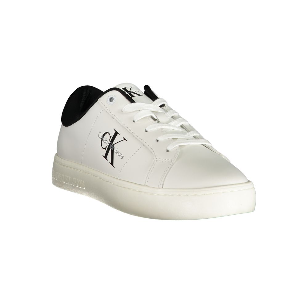 Calvin Klein White Polyester Sneaker by Calvin Klein