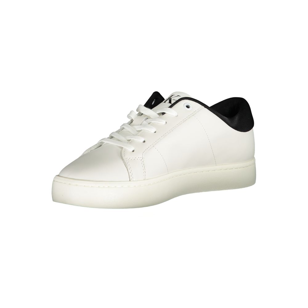 Calvin Klein White Polyester Sneaker by Calvin Klein