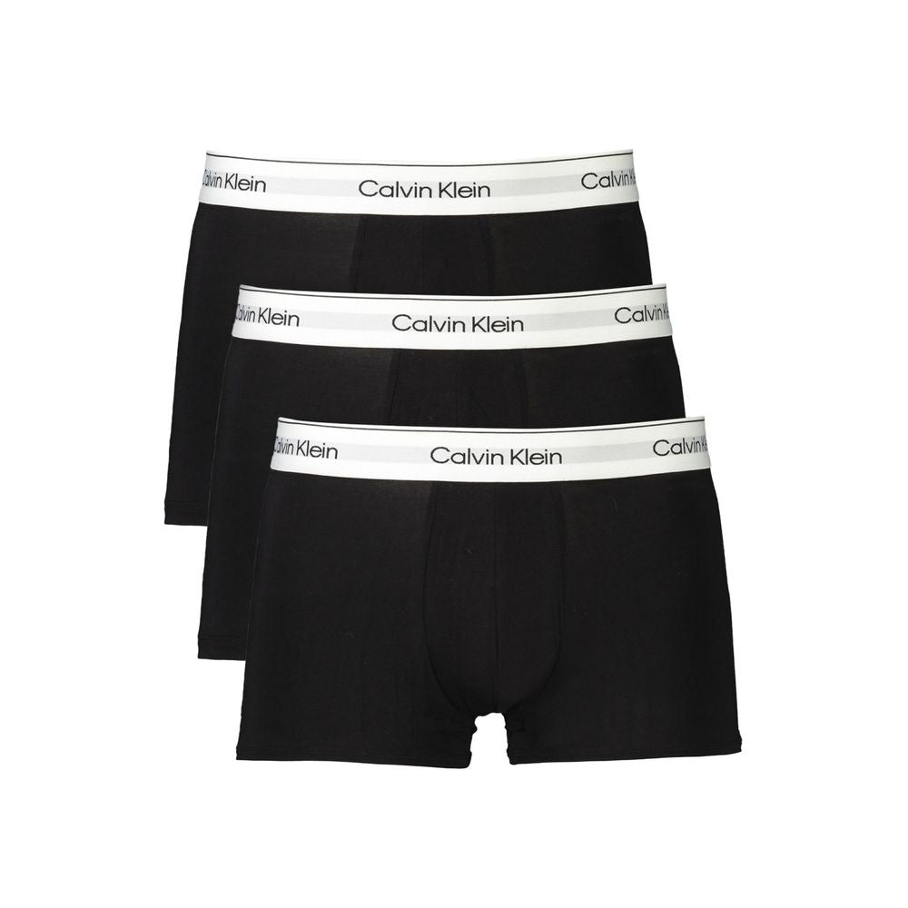 Calvin Klein Black Cotton Men Boxer Shorts