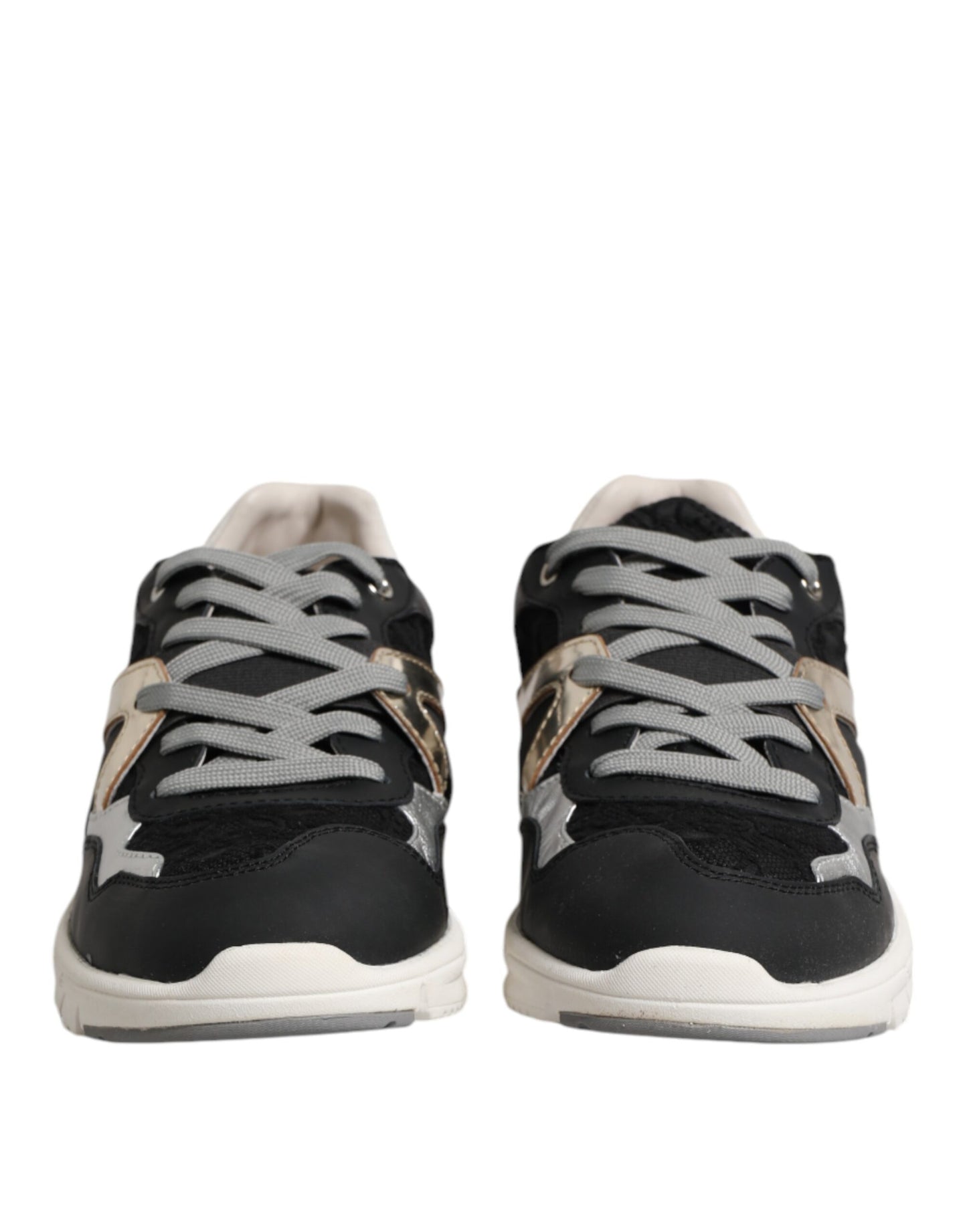 Dolce & Gabbana Multicolor Leather Suede Low Top Sneaker Shoes by Dolce & Gabbana