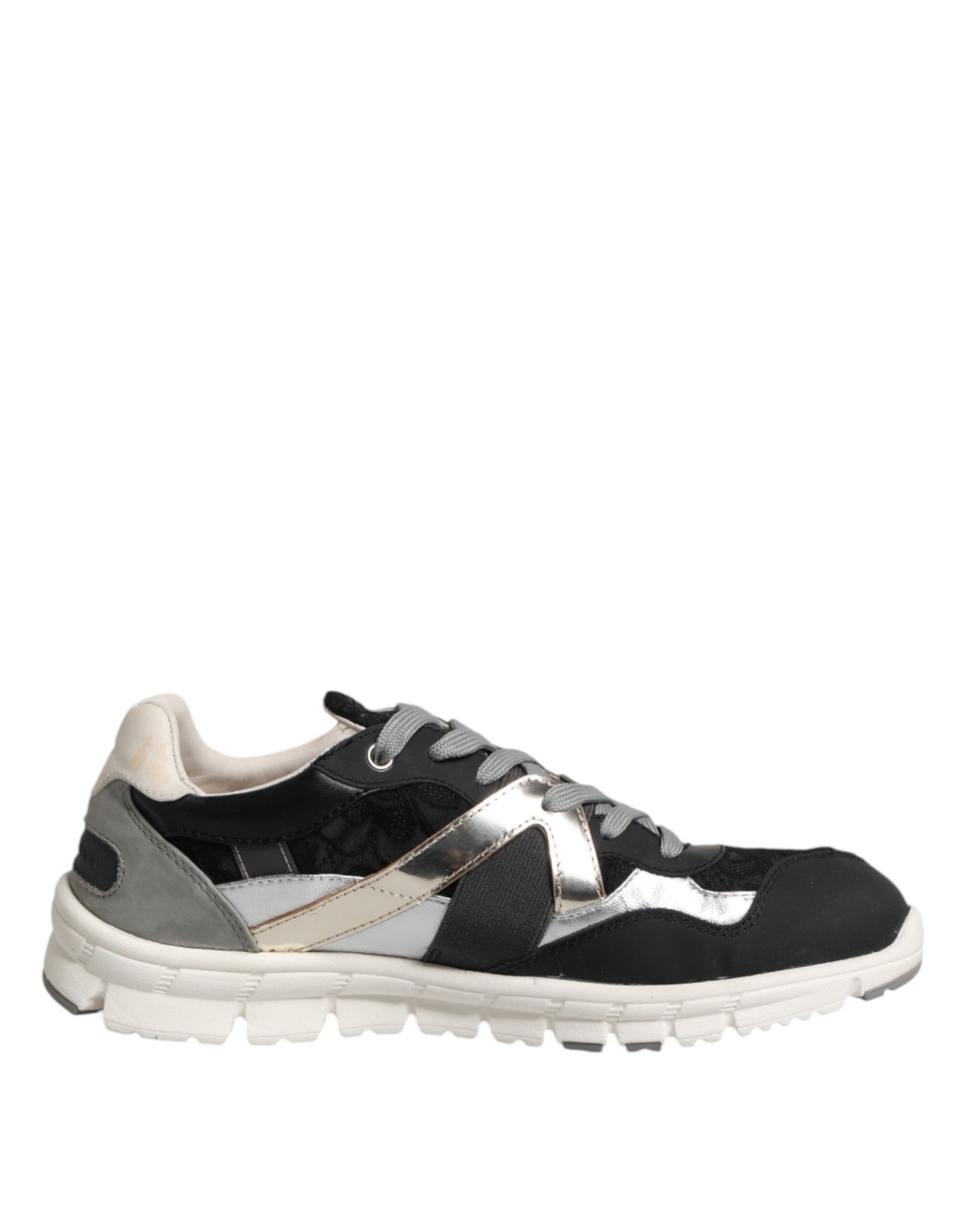 Dolce & Gabbana Multicolor Leather Suede Low Top Sneaker Shoes by Dolce & Gabbana