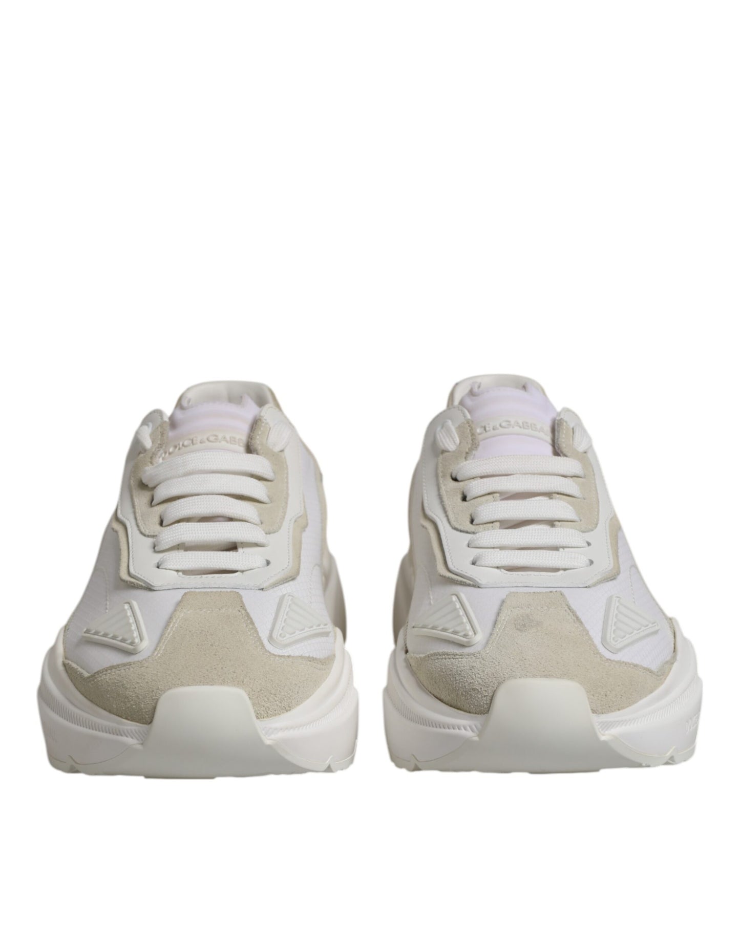 Dolce & Gabbana White Low Top Daymaster Men Sneakers Shoes by Dolce & Gabbana
