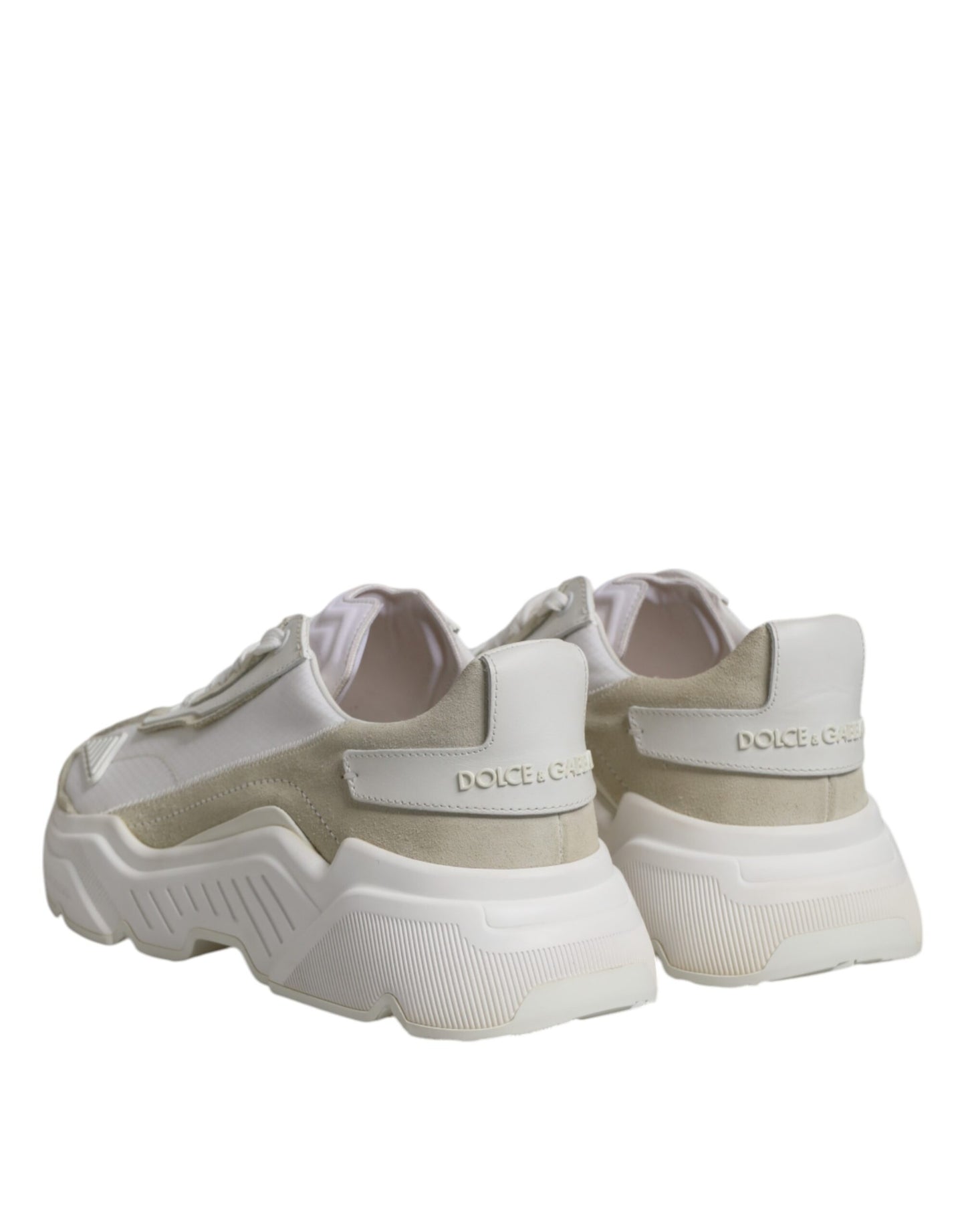 Dolce & Gabbana White Low Top Daymaster Men Sneakers Shoes by Dolce & Gabbana