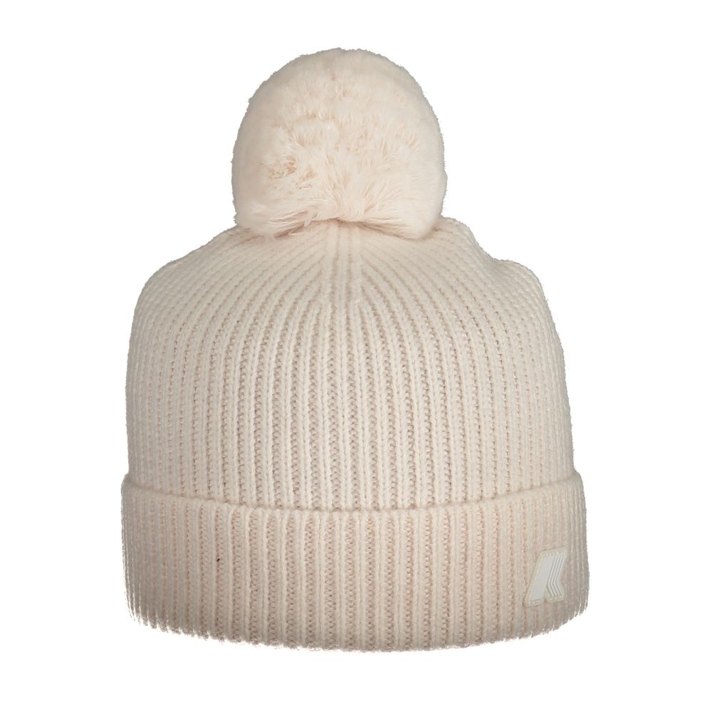 Bonnet K-WAY en laine rose pour femme