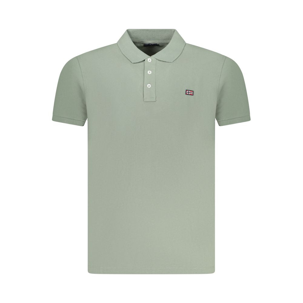 Polo homme en coton vert Norvège 1963
