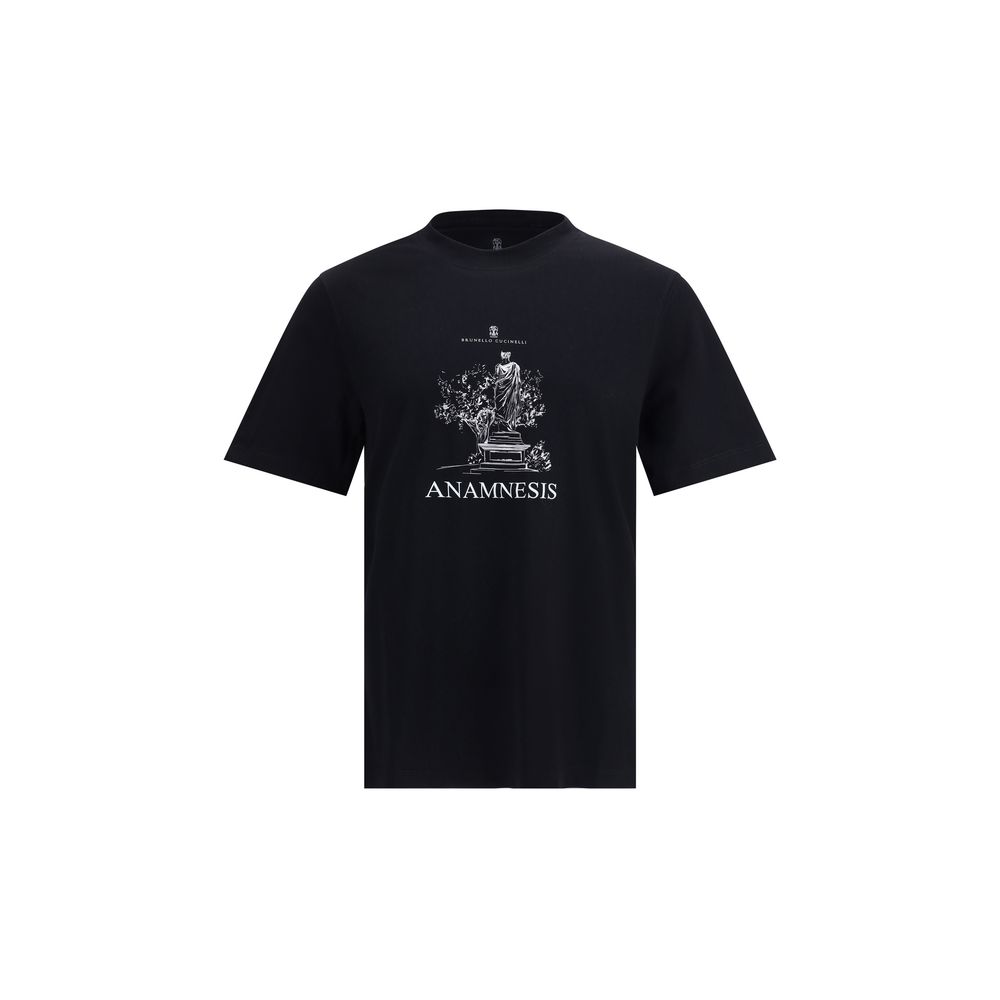 Brunello Cucinelli Logo T Shirt Katoen Monogramprint