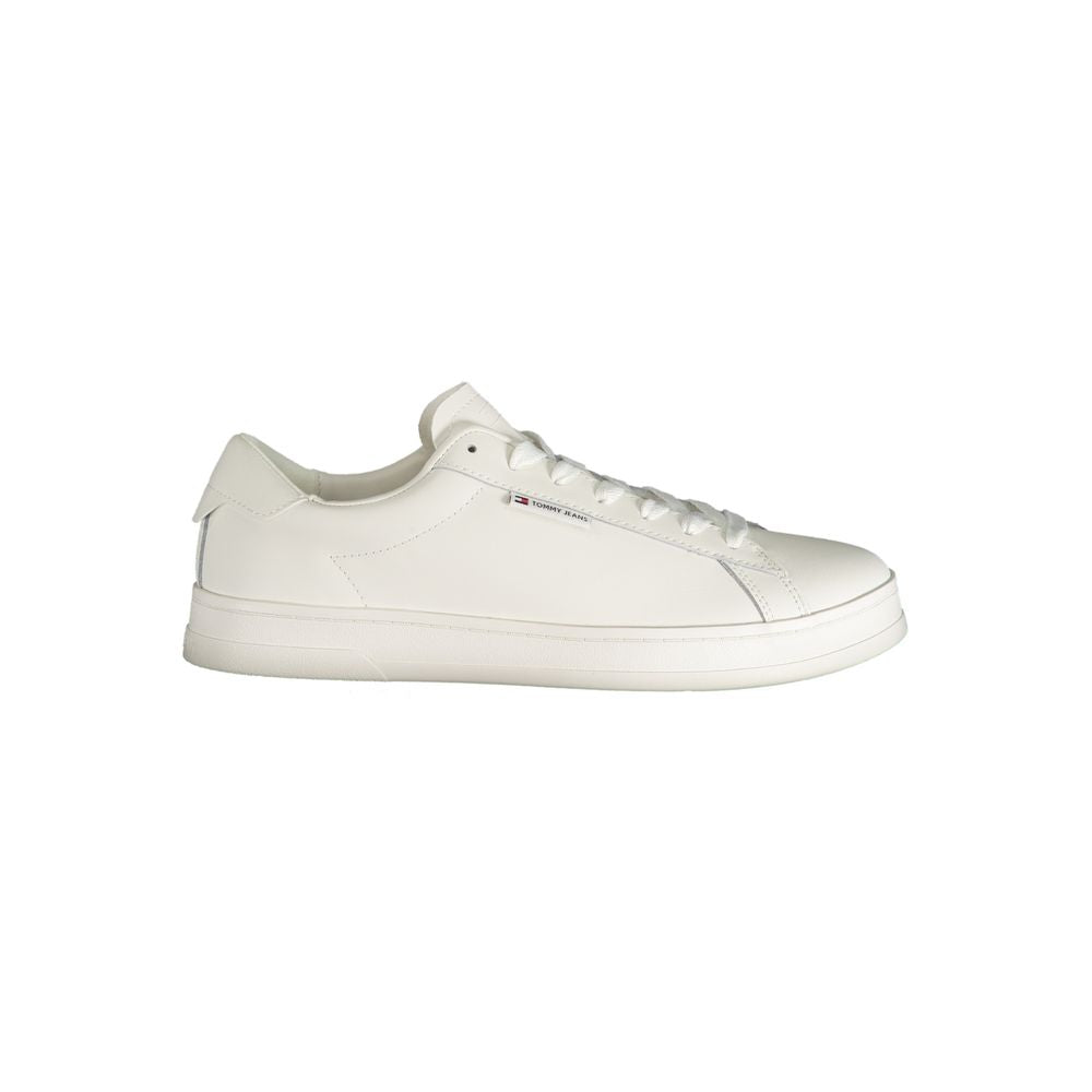 Tommy Hilfiger White Polyester Sneaker by Tommy Hilfiger